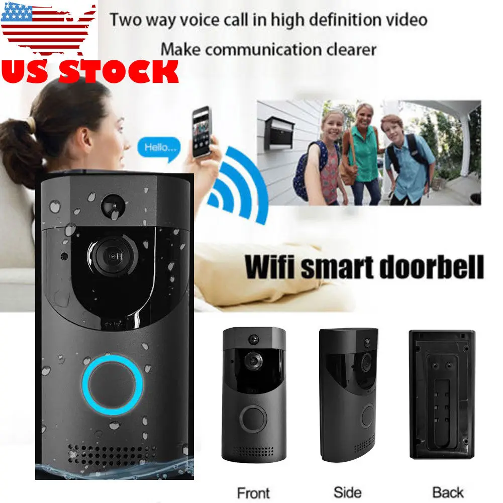 

Smart Video Wireless WiFi Door Bell WiFi Ring Doorbell Camera Video Phone Intercom Home Security