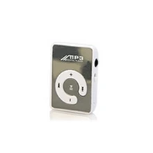 Мини Зеркало Клип USB цифровой Mp3 музыкальный плеер Поддержка 8 Гб SD TF карта белый