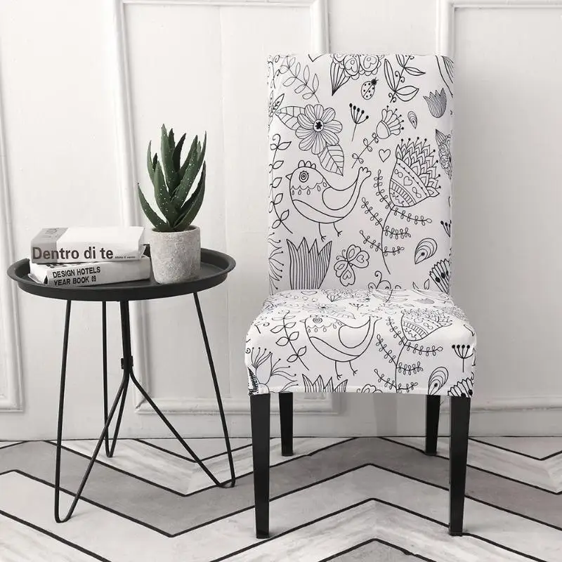 

Modern Print Elastic Chair Cover Stretch Banquet Seat Case Slipcover Decor Zebra Stretch Chair Cover Seat Covers Decoration