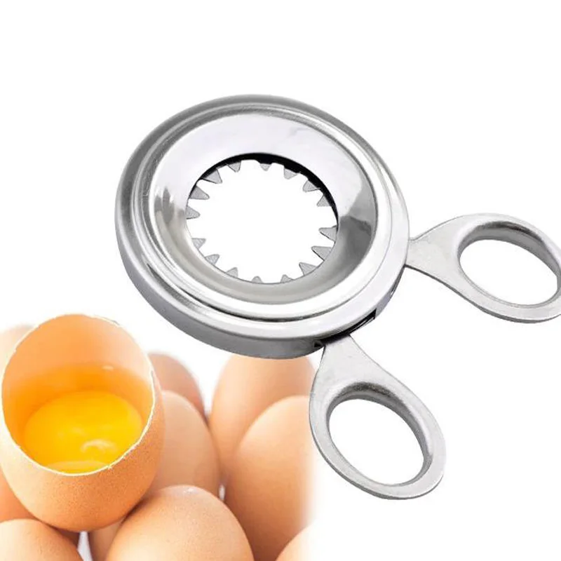 Egg Shell Breaker Kitchen Gadget Stainless Steel Multifunction Egg
