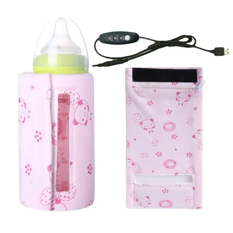 

USB Warmer Insulation Feeding Bottle Thermostat Outdoor Portable Milk Heating Detachable Liner Sandwich Insulation Design