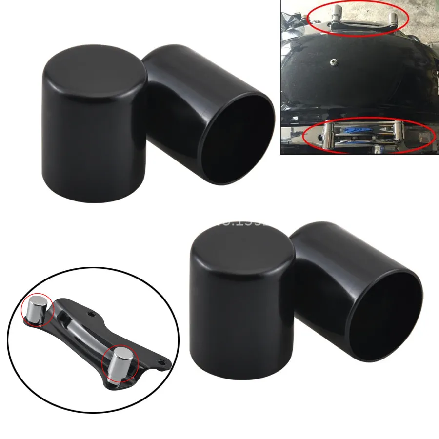 

Motorcycle 4 Pcs Satin Black Point Docking Hardware Covers Kit Fit For CVO Limited FLHTKSE Softail 84-18