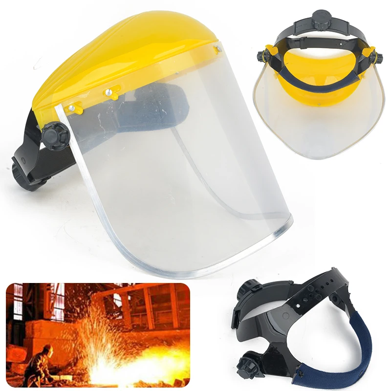 

Adjustable Face Visor Safety Mask Shield Welding Helmet Workwear Eye Protection Headband Screen For Working Tool