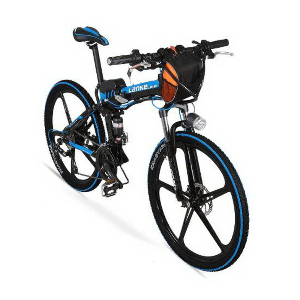 Tb310902/складной литиевый велосипед 26 дюймов 27 скоростей алюминиевый сплав одно колесо велосипеды Электрический велосипед/Аэрокосмическая алюминиевая рама