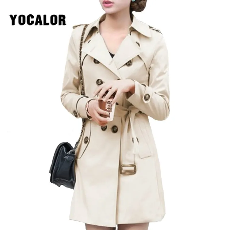 

2019 Trench Coats Coat For Women Slim Windbreaker Spring Coat Casaco Feminino Ropa Mujer Autumn Outerwear Manteau Femme Hiver
