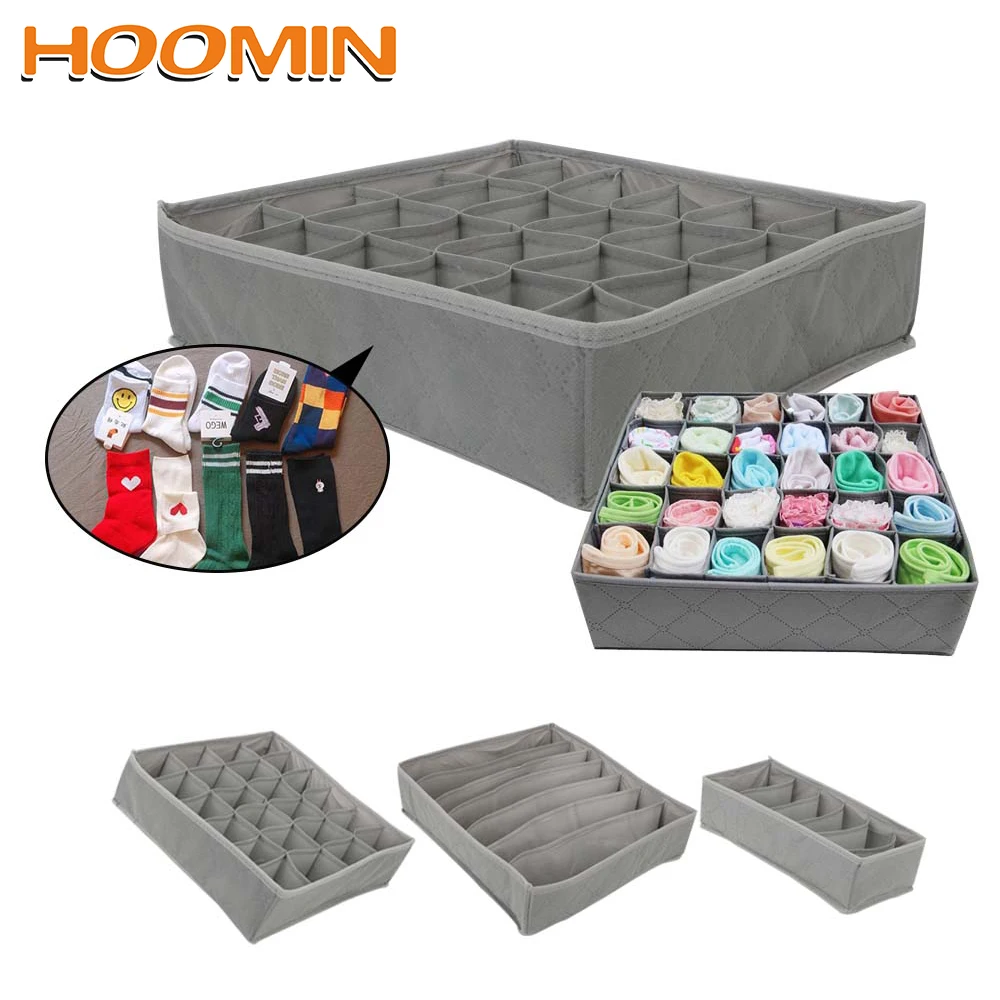 HOOMIN 3 قطعة/المجموعة تخزين صناديق للعلاقات وشاح الجوارب درج خزانات ملابس مربع الملابس الداخلية الصدرية السراويل مقسم المنظم HOOMIN 3 قطعة/المجموعة تخزين صناديق للعلاقات وشاح الجوارب درج خزانات ملابس مربع الملابس الداخلية الصدرية السراويل مقسم المنظم