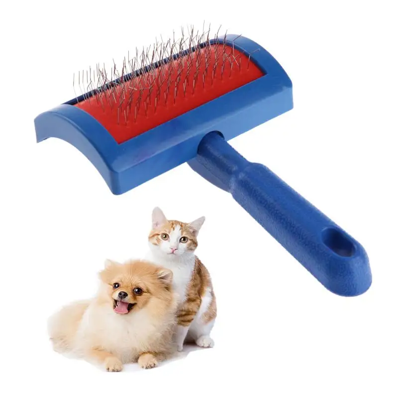Dog Brush Pet Dog Comb Long Hair Brush Plastic Handle Puppy Cat Dog
