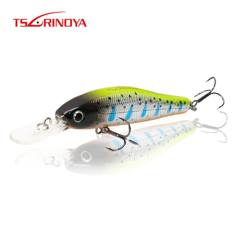 

TSURINOYA Fishing Lure DW49 65mm 5.5g Suspend Minnow Depth 1m Magnet Centrifugal Minnow Floating Lure