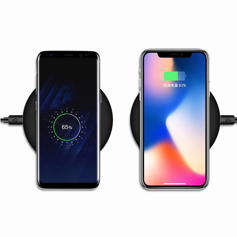 Беспроводное зарядное устройство Qi для быстрой зарядки iphone 8 X XS XR Samsung Note9 S7 S8 S9 Google