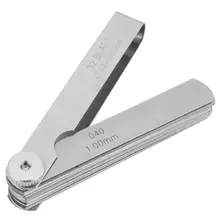 89 мм* 32 шт. нержавеющая сталь Feeler Gauge Метрическая и императорская линейка инспекция сварки инструмент 0,02-1,00 мм