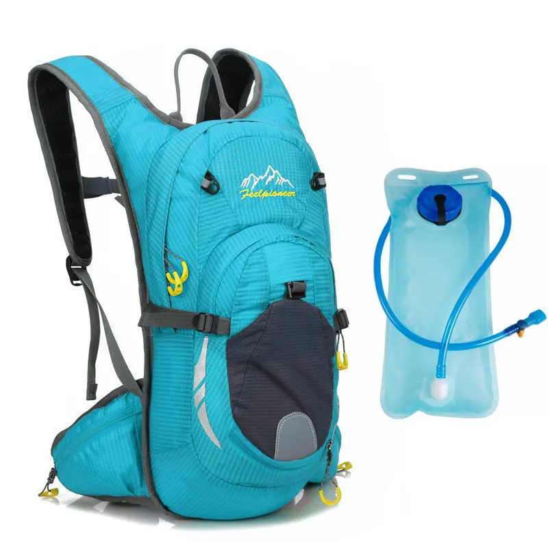 Best Waterproof MTB Bike Hydration Breathable 15L Backpack+2L Water Bags Large Capacity Bicycle Bags Cycling Knapsack Travel Packsack 1