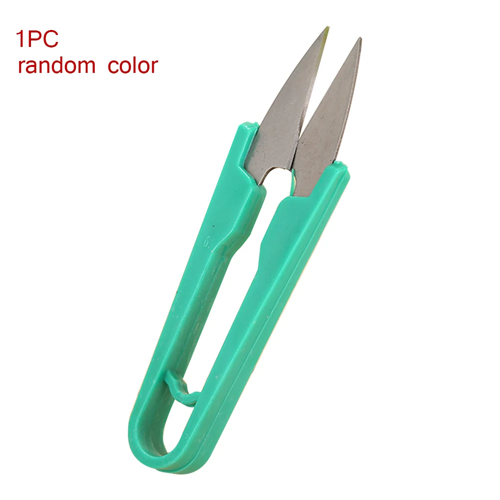

Stainless Steel Sewing Scissors Cross Stitch Scissors U-shape DIY Tool Paper-cut Shears Craft Line Cutter Household