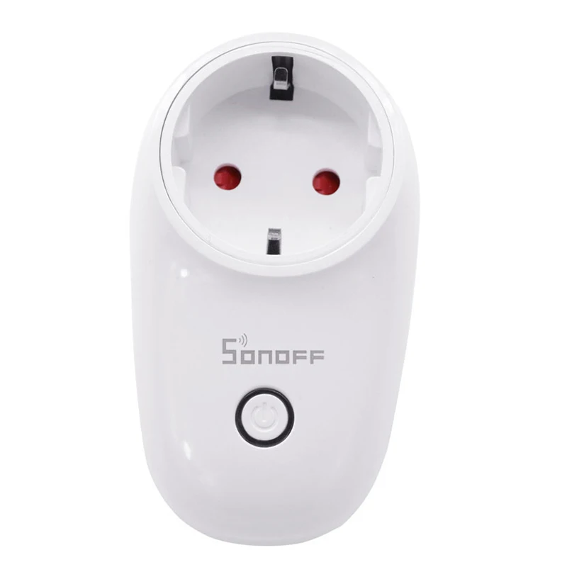 Интеллектуальный выключатель света Sonoff S26 WiFi умная штепсельная вилка