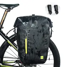 WATERFLY Bike Pannier Bag Water Resistant Extensible Bicycle Rear Seat Bag Bike Rack Carrier with Rain Cover for Riding Cycling WATERFLY Bike Pannier Bag Water Resistant Extensible Bicycle Rear Seat Bag Bike Rack Carrier with Rain Cover for Riding Cycling