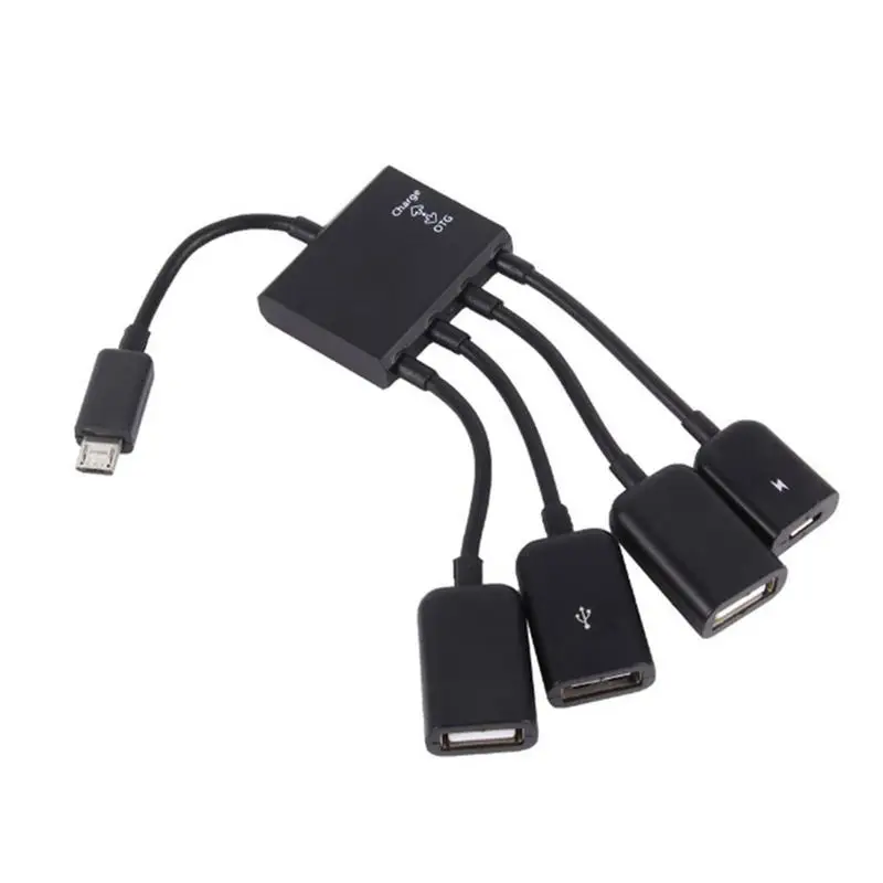 المصغّر usb Hub وتغ موصل Spliter الطاقة كابل شحن سلك البيانات لسامسونج غالاكسي S4/غالاكسي Note3 ل Xiaomi هواوي