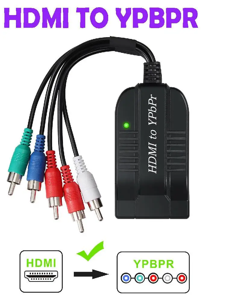 EastVita 1080 P 720 разъём HDMI папа компонентное видео YPbPr 5RCA преобразователь RGB адаптер