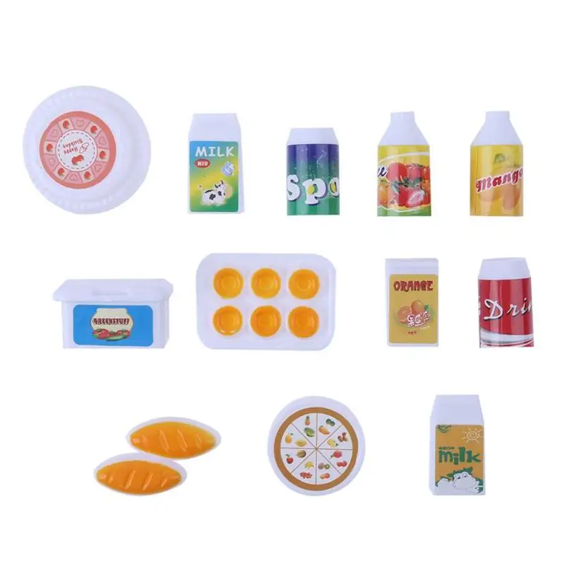 

12pcs/Set Mini Simulation Food Drink Accessories for Barbie Dolls