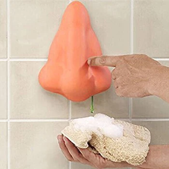 

Big Nose Shaped Shower Gel Dispenser Kitchen Soap Storage Bottle Bathroom Detergent Dispenser for Liquid Soap Lotion Wall Decor