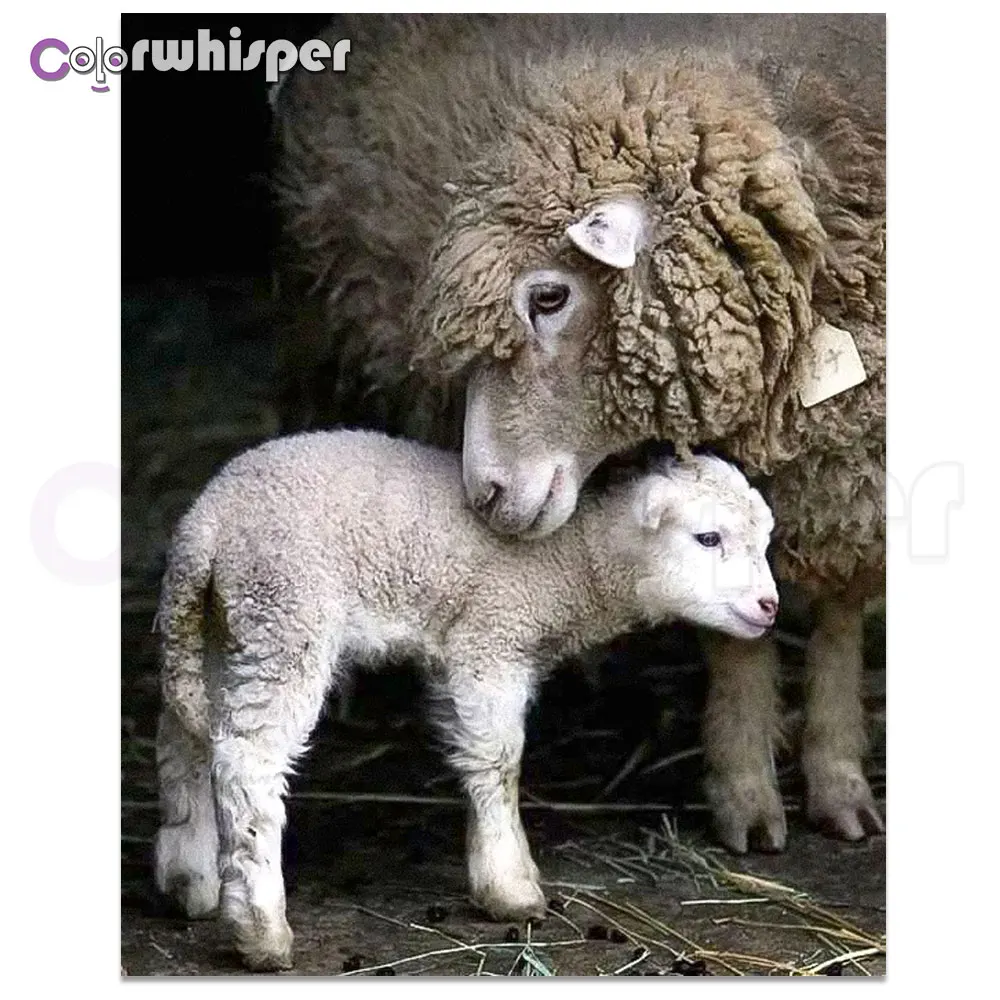 

Diamond Painting 5D Full Square/Round Animal Sheep Daimond Wall Mosaic Rhinestone Embroidery Painting Cross Stitch Crystal Z067