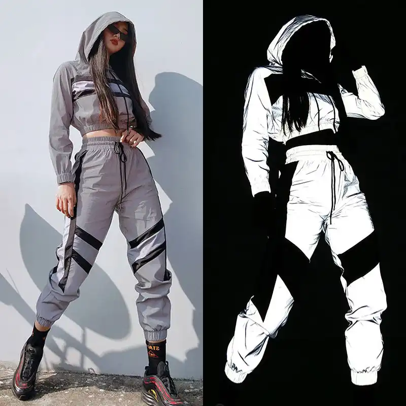 jogger pants and crop top