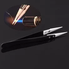 DWZ 1 шт. керамический Пинцет из нержавеющей стали с тонким острым наконечником термостойкий