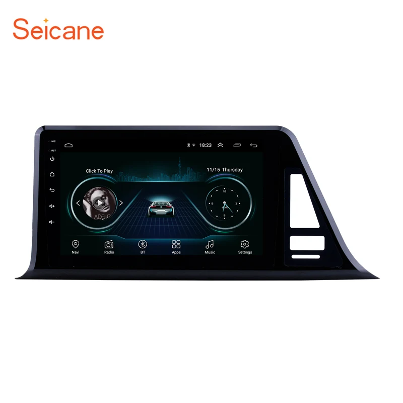 

Seicane 9" HD Touch Screen Android 8.1 GPS Navigation Radio For 2016-2018 Toyota C-HR LHD Bluetooth 3G Wifi Digital TV