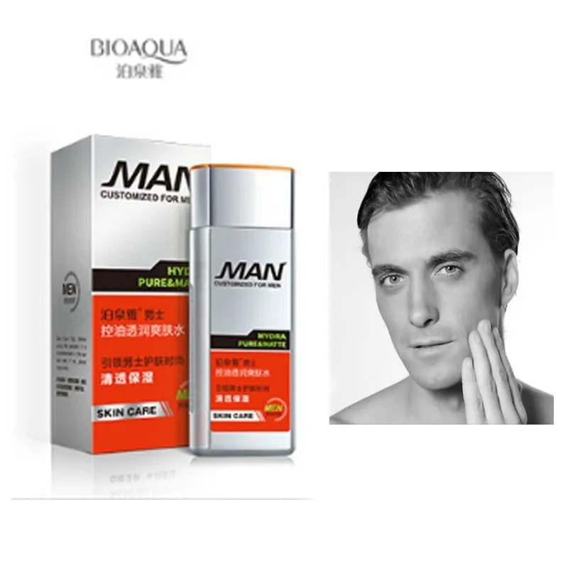 

BIOAQUA Men oil-control moisturizing toner 130ml men's Aftershave skin toner men brand face toner men skin care free shipping