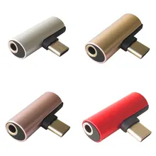 2 в 1 Тип C до 3,5 мм разъем для зарядки наушников конвертер usb type-C аудио адаптер для Xiaomi 6 huawei P10 mate 20 type C телефонов