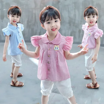 

Fashion Summer Baby Girl Clothes Infant Cartoon Pattern T Shirt Shorts 2pcs/sets Kid Garment Toddler Costume Children Tracksuits