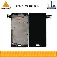 Für 5,7 "Meizu Pro 5 Pro5 Axisinternational LCD Screen Display + Touch Panel Digitizer Mit Rahmen Für Meizu Pro 5 AMOLED Dispaly
