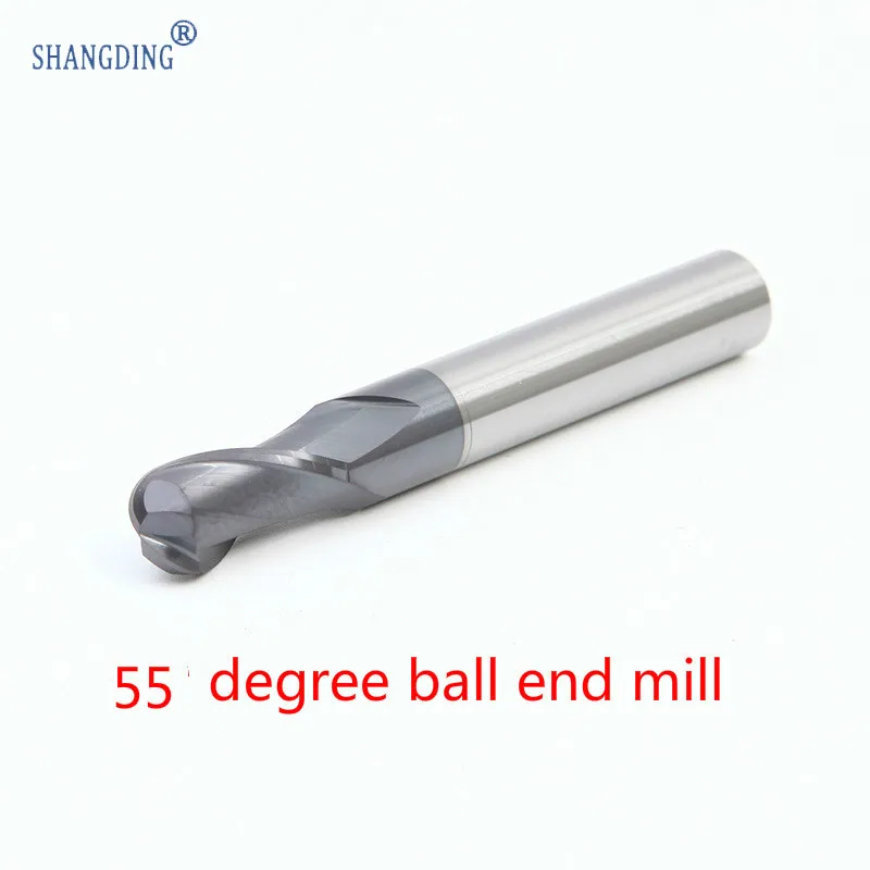 HRC 55 Two Blade Carbide Tungsten Steel Ball Knife Number Control CNC