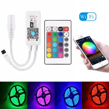 

Bluetooth / Magic Home Wifi IR Remote For 5050 3528 RGB / RGBW LED Strip Light Computer Cables Connectors