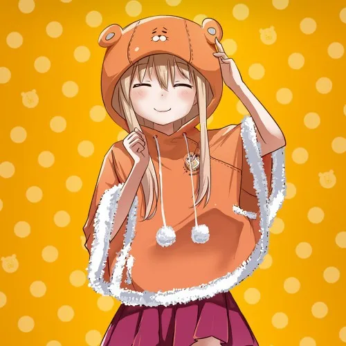 Оранжевое пальто с капюшоном Himouto! Косплей дома Умару Cos унисекс повседневная
