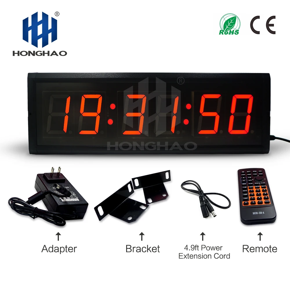 

alibaba express 3 inch 6 digits red led wall countdown clock display