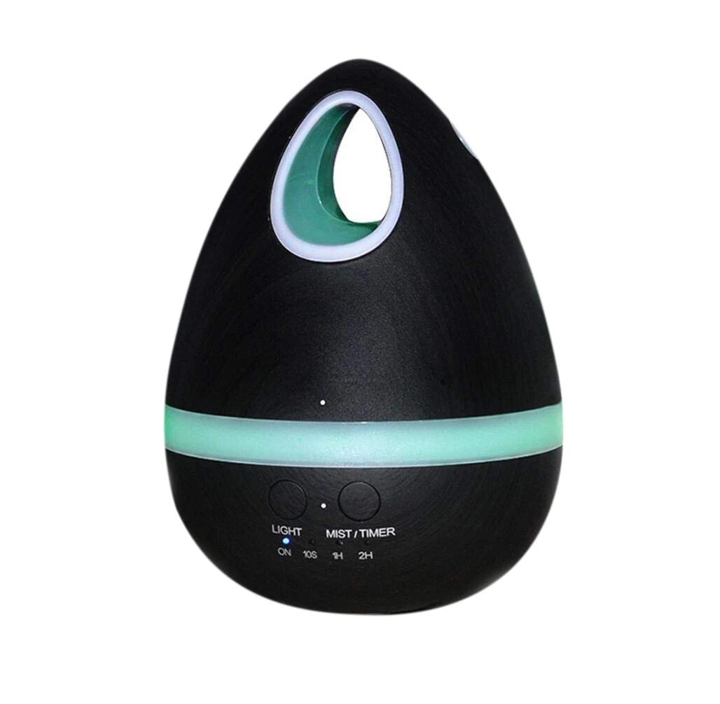 Деревянные зерна ароматерапия машина ультра-тихий очиститель воздуха с красочным ночным светом подарок яйца для семьи и детей США штекер