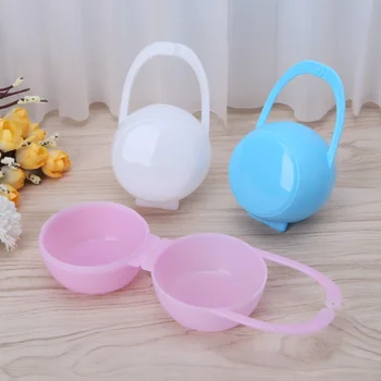 

Portable Dust Environmental Protection Baby Pacifier Storage Box Unisex Infant Pacifier Cradle Case Holder Soother Box