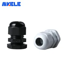 10 шт. M18* 1,5 водонепроницаемый кабельный сальник черный, белый цвет IP68 разъем Пластик нейлоновые кабельные сальники винтовые соединения для детей возрастом от 5 до 10 мм Кабель