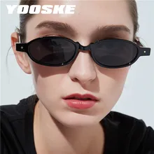 YOOSKE маленькие овальные стимпанк Солнцезащитные очки для женщин и мужчин ретро заклепки солнцезащитные очки оттенки личности панк Солнцезащитные очки для мужчин и женщин UV400