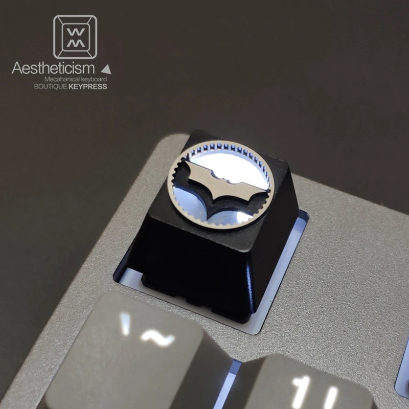 Liga de Alumínio Chave para dc Processo de Oxidação Tampa Batman Searchlight Teclado Mecânico Retroiluminado Keycap r4 Altura Cnc Anódica 1pc Mod. 1269230 - Imagem 4