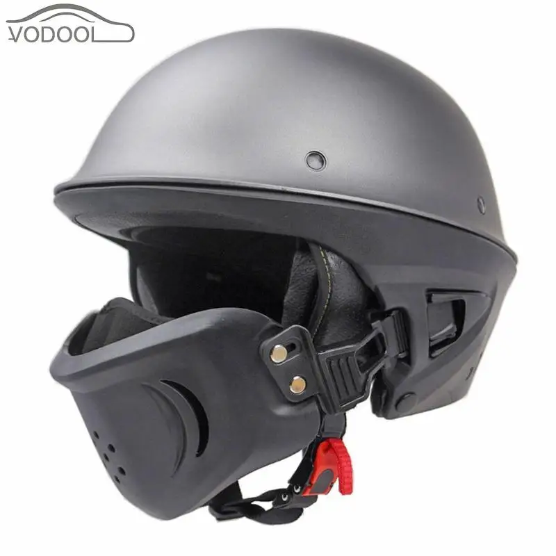 

Motocross Racing Design Casco Moto Motorcycle Open Face Protection Helmet with Detachable Adjustable Mask