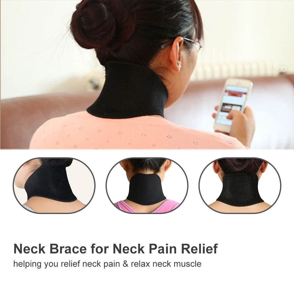 

Neck Brace Wrap Support for Neck Pain Relief Neck Orthopedic Belt for Men Women Home Use Neck Pain Relief Massage