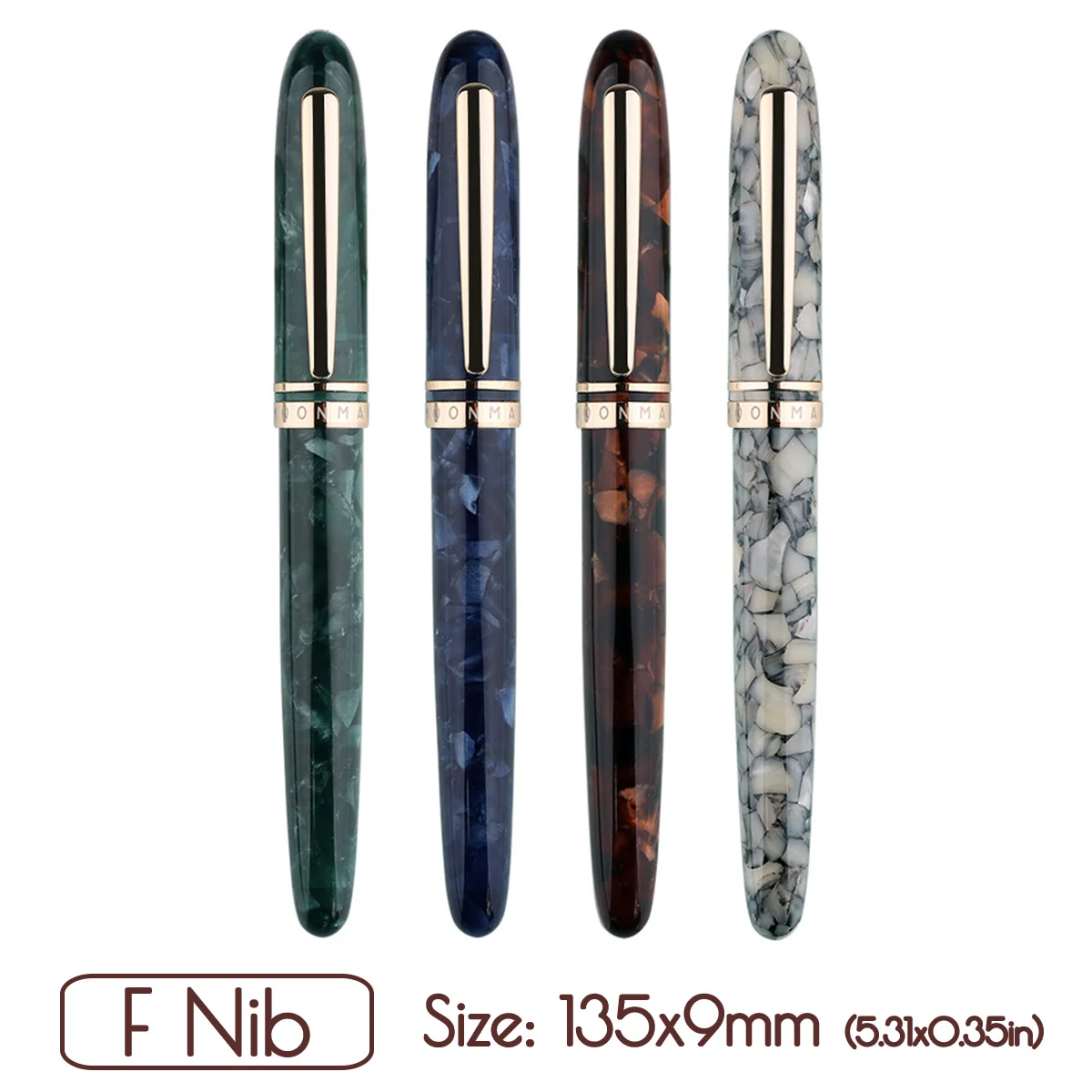 

Fashion 0.5mm Fine Nib Fountain Pen Celluloid Resin Acrylic Pen Germany Schmidt Excellent Fashion Office Writing Gift Set M200
