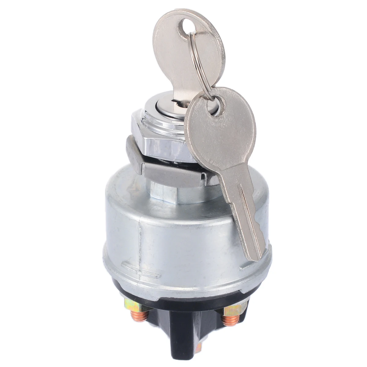 

Universal Ignition Switch Lock Flush Mount 12-VOLT 2-KEY 3 Position Motorcycle Ignition Switch Off On Start D20