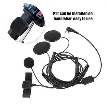 

Full face Motorcycle Helmet Headset PTT for for Kenwood TH-F6/F6A/D7/D7A/D7AG/D7E/F7/F7E/G71 Hot Sale