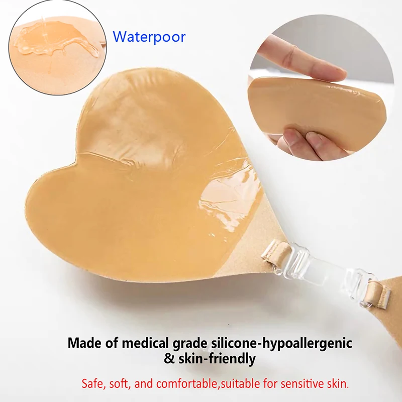 

Push Up Breast Sexy Underwear Accessories Breast Lift Tape Intimates Women Reusable Silicone Nipple Cover Invisible Adhesive Bra