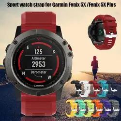 Для Garmin Fenix5X плюс горизонтальная полоса быстрый выпуск силиконовый ремешок спортивный ремешок для наручных часов для Fenix Garmin Fenix5X Fenix5X плюс Fe