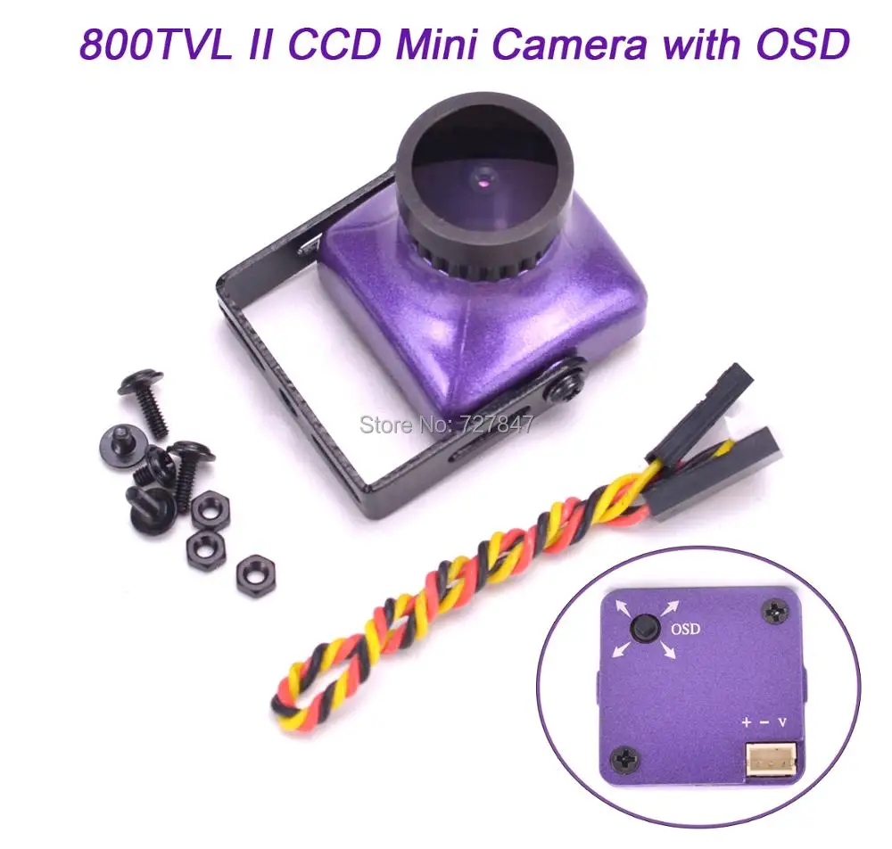 Новая мини-камера SUPER HAD II CCD HD 1/2 7 &quot объектив 2 5 мм с OSD кнопкой PAL / NTSC для моделей