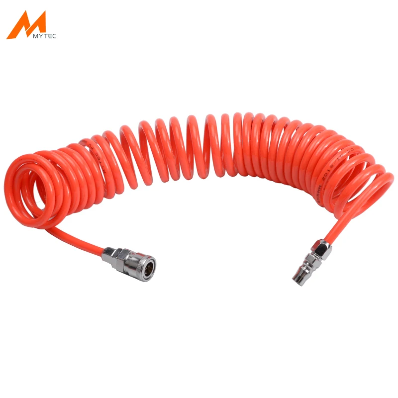 

Recoil Air Hose for Compressor 1/4" x 50' Lightweight Air Compressor Tool PP20+SP20 Connector 6M 9M 12M 15M PU Hose Tube