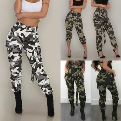 Online UNS Jeans Frauen Camo Cargo Hose Casual Hosen Militär Armee Kampf Camouflage