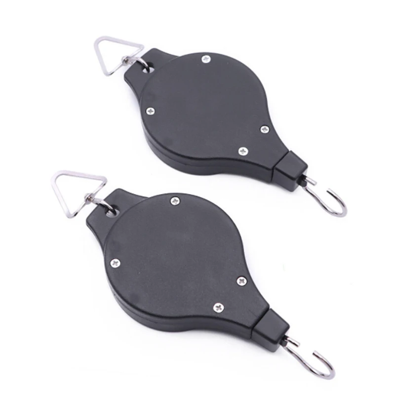 

2PCS Retractable Pulley Hook Basket Hanging Garden Flowers Planting Accessories